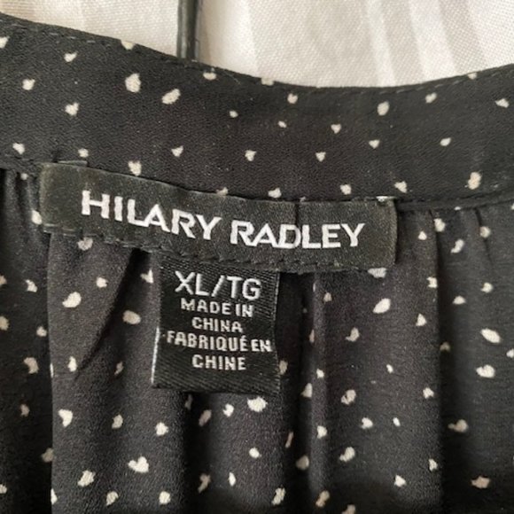 💰 5 FOR $40 / Hillary Radley Black / White Dress EUC (XL) - Picture 3 of 3